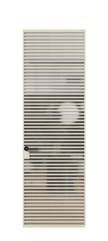 Алюминиевая дверь АЛПЛ040.07 Алюминий бежево-серый Декоративное стекло с сеткой "Mesh silver", триплекс Цена 199890  | Volhovec