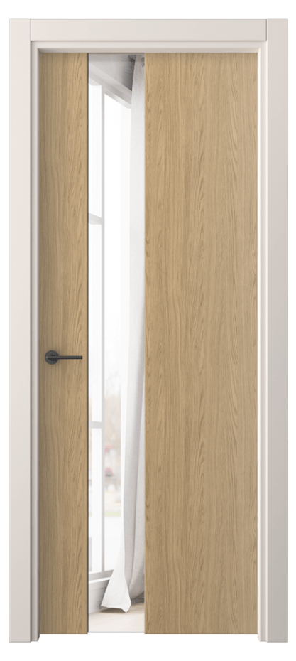 Межкомнатная дверь Freedom 4224 Жемчужный дуб Двустороннее зеркало, триплекс Цена 42799 ₽ | Volhovec