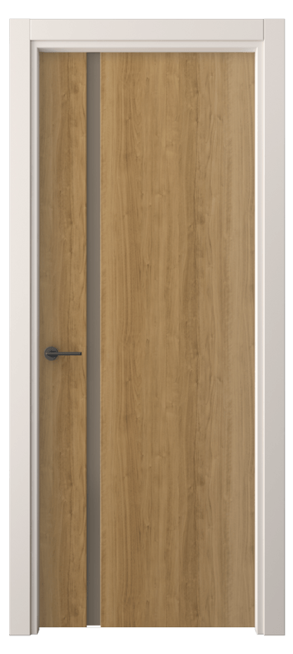 Межкомнатная дверь Freedom 4222 Грецкий орех Сатинированное бронзовое стекло, триплекс Цена 40799 ₽ | Volhovec