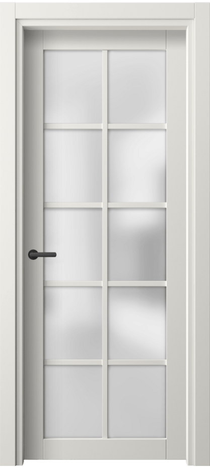 Межкомнатная дверь Neo 2106 ПЭТ белоснежный Сатинированное стекло Цена 35799 ₽ | Volhovec
