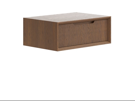 Мебель Тумба подвесная прикроватная Velvet 1 ящик. Цвет Дуб каштановый матовый. Материал Массив дуба матовый. Коллекция Тумба подвесная прикроватная Velvet 1 ящик. Картинка.