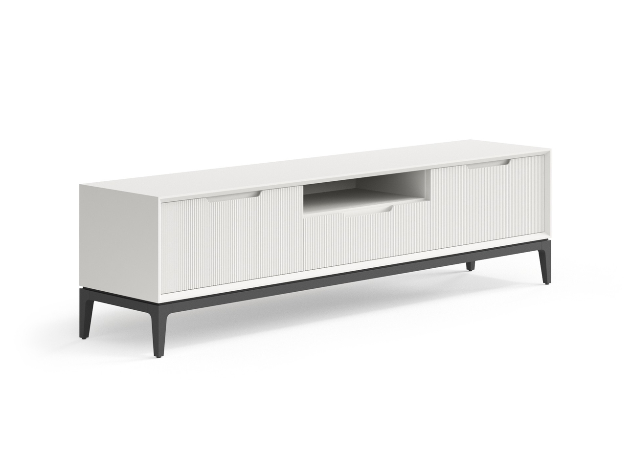 ТВ тумба Velvet дуб Матовый тёплый серый