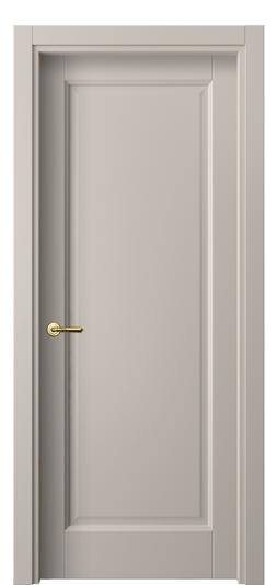 Дверь межкомнатная 1401 МСБЖ. Цвет Матовый светло-бежевый. Материал Гладкая эмаль. Коллекция Галант. Картинка.