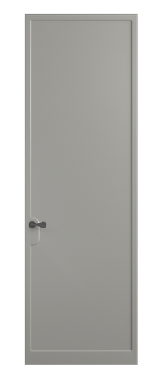 Дверь межкомнатная 7501 МНСР. Цвет Матовый нейтральный серый. Материал Гладкая эмаль. Коллекция Софтформ. Картинка.
