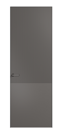 Дверь межкомнатная АКП 8205 МКЛС Матовый классический серый. Цвет Матовый классический серый. Материал Гладкая эмаль. Коллекция Velvet. Картинка.