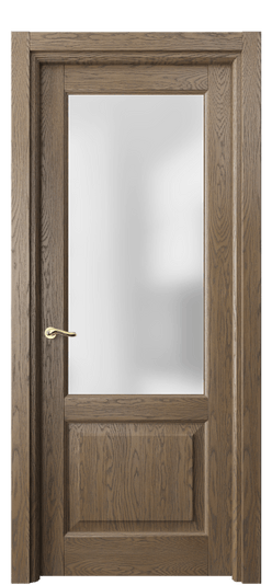 Дверь межкомнатная 0740 ДММ.Б САТ. Цвет Дуб мраморный брашированный. Материал Массив дуба брашированный. Коллекция Lignum. Картинка.