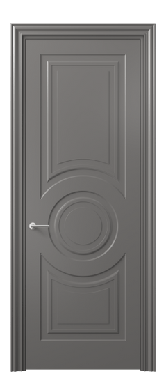 Дверь межкомнатная 8461 МКЛС. Цвет Матовый классический серый. Материал Гладкая эмаль. Коллекция Mascot. Картинка.