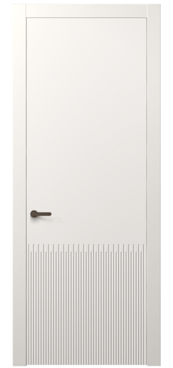 Дверь межкомнатная АКП 8626 МПБЛ. Цвет Матовый пудровый белый. Материал Гладкая эмаль. Коллекция Dune. Картинка.