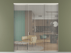 Перегородка Formato внутри проёма 3 створки