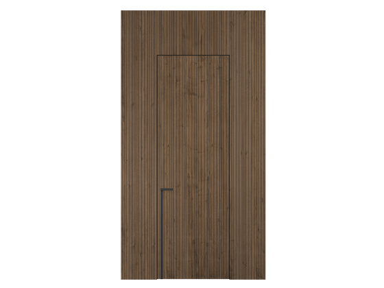 Панели для отделки стен Стеновая панель Фрезерованные Орех умбра матовый. Цвет Орех умбра матовый. Материал Шпон Naturwood. Коллекция Фрезерованные. Картинка.