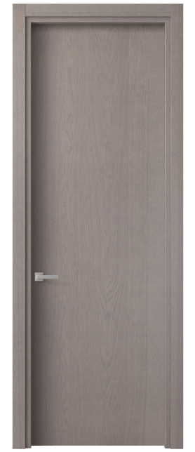 Дверь межкомнатная 0010 ДДМ. Цвет Дуб дымчатый. Материал Шпон ценных пород. Коллекция Planum. Картинка.
